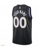 Unisex Toronto Raptors Nike Black 2024/25 Custom Swingman Jersey - City Edition