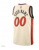 Unisex Detroit Pistons Nike White 2024/25 Custom Swingman Jersey - City Edition