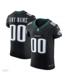 Men's Philadelphia Eagles Nike Black Alternate Elite Custom Jersey