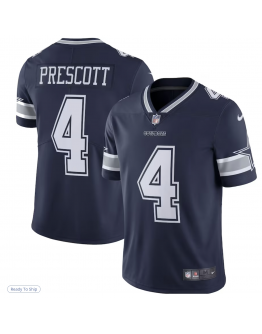 Men's Dallas Cowboys Dak Prescott Nike Navy Limited Player Jersey