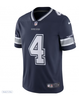 Men's Dallas Cowboys Dak Prescott Nike Navy Limited Player Jersey