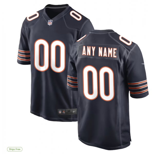 Men's Chicago Bears Nike Alternate Custom Game Jersey Men's Chicago Bears Nike Alternate Custom Game Jersey