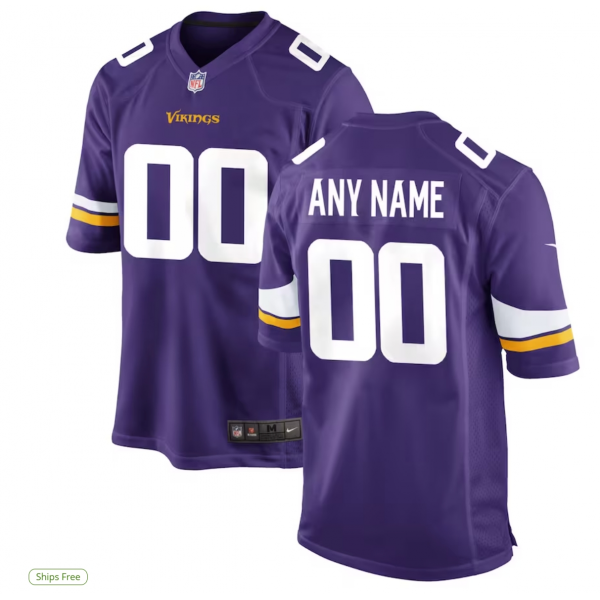 Men's Minnesota Vikings Nike Custom Game Jersey Men's Minnesota Vikings Nike Custom Game Jersey