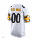 Men's Nike White Pittsburgh Steelers Custom Game Jersey Men's Nike White Pittsburgh Steelers Custom Game Jersey