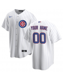 Men's Chicago Cubs Nike White Home Replica Custom Jersey Men's Chicago Cubs Nike White Home Replica Custom Jersey