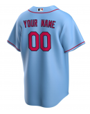 Men's St. Louis Cardinals Nike Light Alternate Replica Custom Jersey