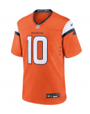 Men's Denver Broncos Bo Nix Nike Orange Player Game Jersey Men's Denver Broncos Bo Nix Nike Orange Player Game Jersey