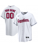 Men's Cleveland Guardians Nike White Replica Custom Jersey Men's Cleveland Guardians Nike White Replica Custom Jersey