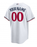 Men's Minnesota Twins Nike White Home Replica Custom Jersey Men's Minnesota Twins Nike White Home Replica Custom Jersey