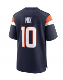 Men's Denver Broncos Bo Nix Nike Navy Alternate Game Jersey Men's Denver Broncos Bo Nix Nike Navy Alternate Game Jersey