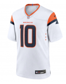 Men's Denver Broncos Bo Nix Nike White Game Jersey Men's Denver Broncos Bo Nix Nike White Game Jersey