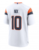 Men's Denver Broncos Bo Nix Nike White Game Jersey Men's Denver Broncos Bo Nix Nike White Game Jersey