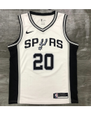 Men's San Antonio Spurs Manu Ginobli White NBA Game Jersey Men's San Antonio Spurs Manu Ginobli White NBA Game Jersey