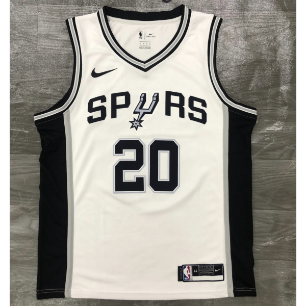 Men's San Antonio Spurs Manu Ginobli White NBA Game Jersey Men's San Antonio Spurs Manu Ginobli White NBA Game Jersey