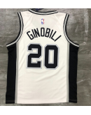 Men's San Antonio Spurs Manu Ginobli White NBA Game Jersey Men's San Antonio Spurs Manu Ginobli White NBA Game Jersey