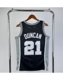 Men's San Antonio Spurs Tim Duncan Black 1998/99 Hardwood Classics Swingman Jersey