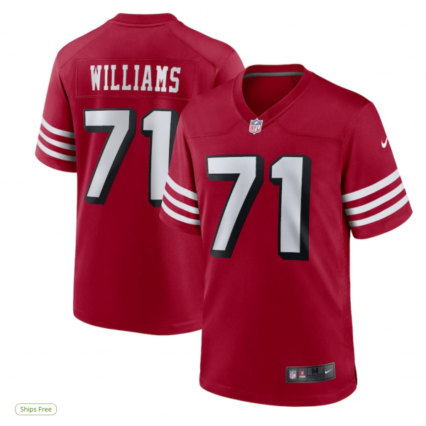 Men's San Francisco 49ers Trent Williams Nike Scarlet Alternate Game Jersey