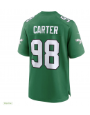Men's Philadelphia Eagles Jalen Carter Nike Kelly Green Alternate Game Jersey
