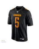 Men's Washington Commanders Jayden Daniels Nike Carbon Black Fashion Jersey