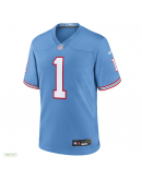 Men's Tennessee Titans Cameron Ward Nike Light Blue 2025 NFL Draft First Round Pick 2nd Alternate Game Jersey