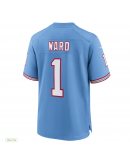 Men's Tennessee Titans Cameron Ward Nike Light Blue 2025 NFL Draft First Round Pick 2nd Alternate Game Jersey