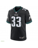 Men's Philadelphia Eagles Cooper DeJean Nike Black Alternate Player Game Jersey