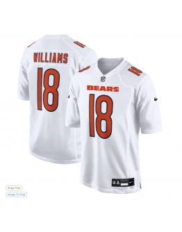 Men's Chicago Bears Caleb Williams Nike Tundra White Fashion Jersey