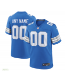 Men's Detroit Lions Nike Blue Custom Game Jersey