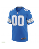 Men's Detroit Lions Nike Blue Custom Game Jersey