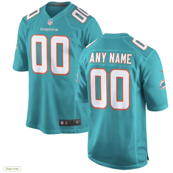 Men's Miami Dolphins Nike White Custom Game Jersey Men's Miami Dolphins Nike White Custom Game Jersey