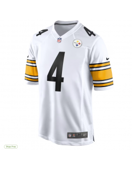 Men's Pittsburgh Steelers DK Metcalf Nike White Game Player Jersey