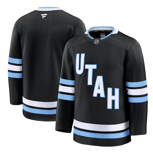 Men's Utah Hockey Club Fanatics Black Home Premium Jersey Men's Utah Hockey Club Fanatics Black Home Premium Jersey