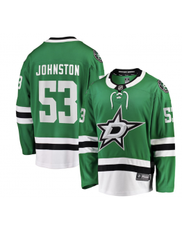 Men's Dallas Stars Wyatt Johnston Fanatics Kelly Green Home Breakaway Player Jersey