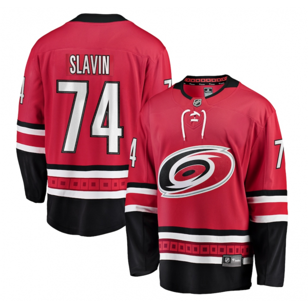 Men's Carolina Hurricanes Jaccob Slavin Fanatics Red Alternate Breakaway Player Jersey