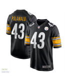 Men's Pittsburgh Steelers Troy Polamalu Nike Black Retired Player Game Jersey