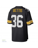 Men's Pittsburgh Steelers Jerome Bettis Mitchell & Ness Black Big & Tall 1996 Retired Player Replica Jersey