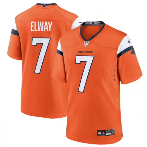 Men's Denver Broncos John Elway Nike Orange Mile High Collection Retired Player Game Jersey