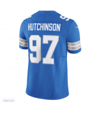 Men's Detroit Lions Aidan Hutchinson Nike Blue Limited Jersey