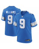 Men's Detroit Lions Jameson Williams Nike Blue Game Jersey Men's Detroit Lions Jameson Williams Nike Blue Game Jersey