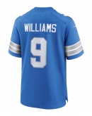 Men's Detroit Lions Jameson Williams Nike Blue Game Jersey Men's Detroit Lions Jameson Williams Nike Blue Game Jersey