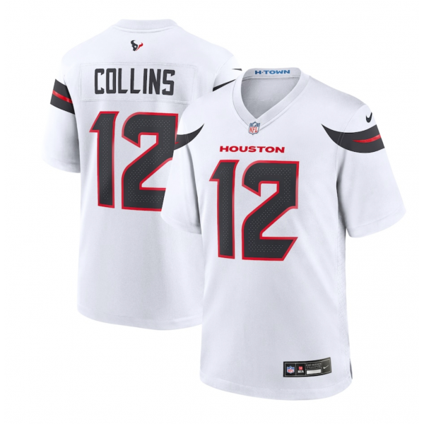 Men's Houston Texans Nico Collins Nike White Game Jersey