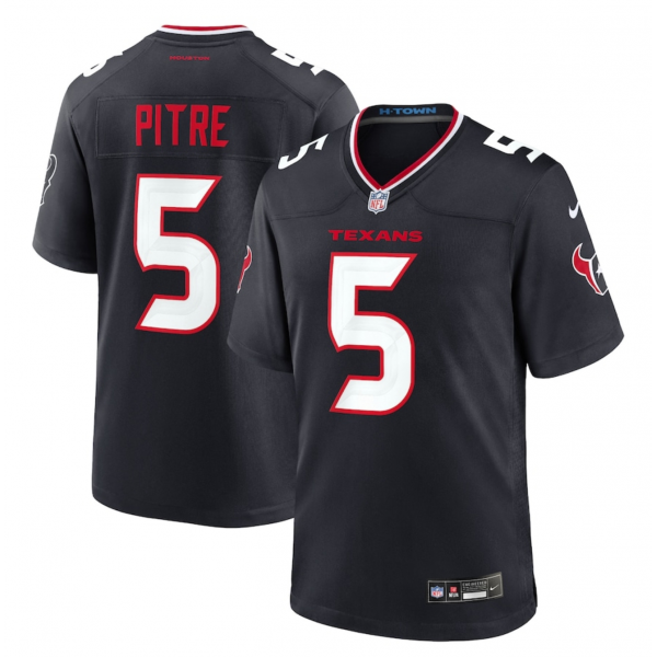 Men's Houston Texans Jalen Pitre Nike Navy Game Jersey Men's Houston Texans Jalen Pitre Nike Navy Game Jersey