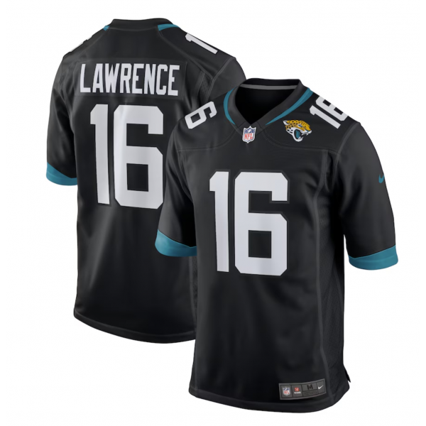 Men's Jacksonville Jaguars Trevor Lawrence Nike Black Alternate Game Jersey