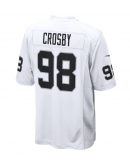 Men's Las Vegas Raiders Maxx Crosby Nike White Game Jersey Men's Las Vegas Raiders Maxx Crosby Nike White Game Jersey