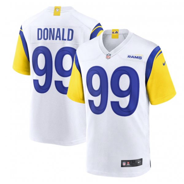 Men's Los Angeles Rams Aaron Donald Nike White Alternate Game Jersey