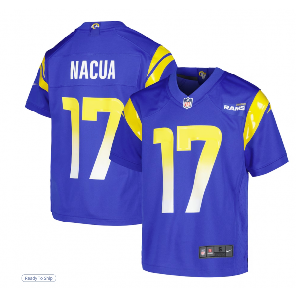 Youth Los Angeles Rams Puka Nacua Nike Royal Game Jersey Youth Los Angeles Rams Puka Nacua Nike Royal Game Jersey