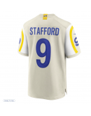 Men's Los Angeles Rams Matthew Stafford Nike Bone Game Jersey