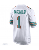 Men's Miami Dolphins Tua Tagovailoa Nike White 2nd Alternate Game Jersey
