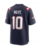 Men's New England Patriots Drake Maye Nike Navy Player Game Jersey