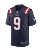 Men's New England Patriots Kayshon Boutte Nike Navy Game Jersey